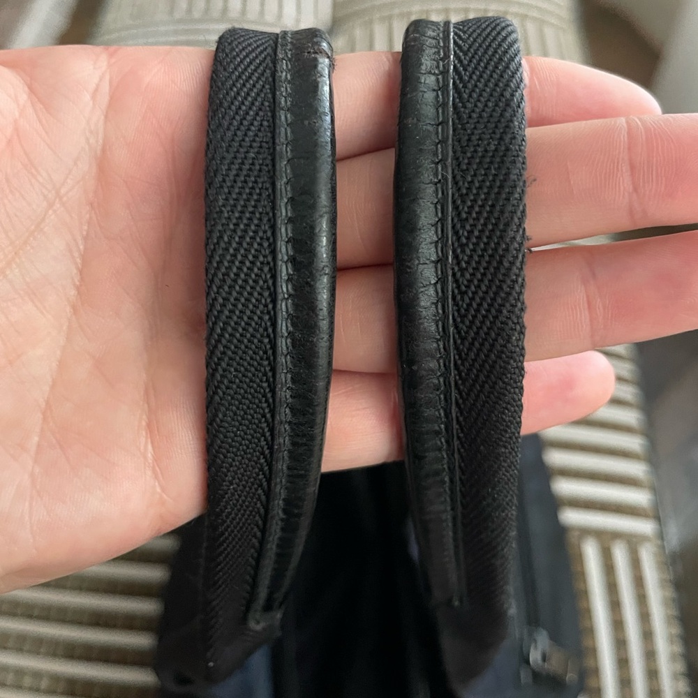 PRADA Black Logo Nylon x Leather Shoulder Bag - Picture 11 of 13